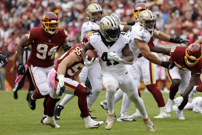 Alvin Kamara had a stellar game for the Saints and was a huge reason why they got the win.